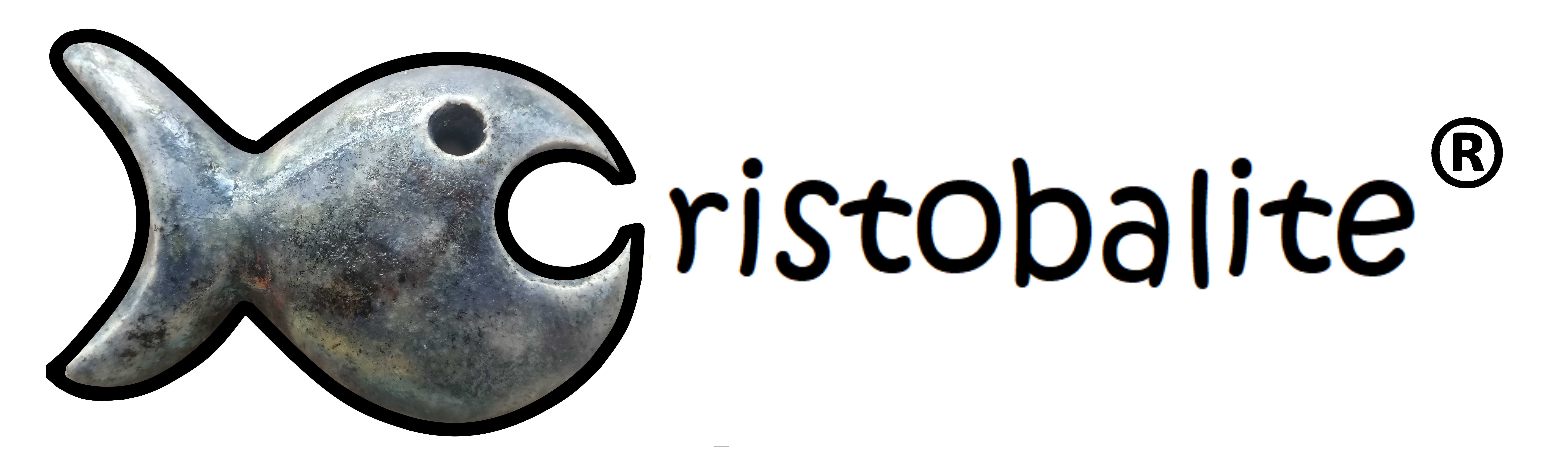 Logo marque déposée Cristobalite Objet art Sculpture Ceramique raku